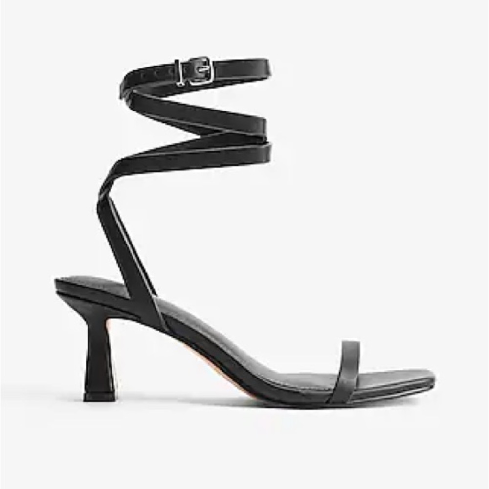 Like New - Express Strappy Square Toe Heels - Size 9